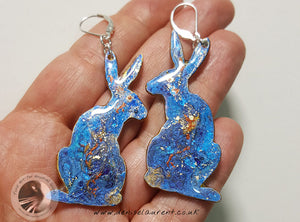 Hares Sun & Moon Pendant And Earrings