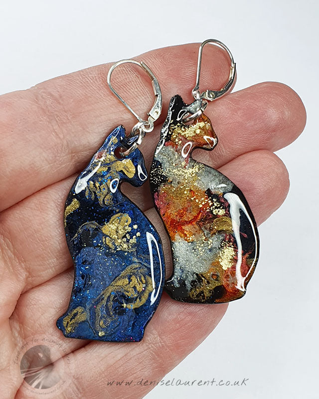 Kiko Reversible Cat Earrings