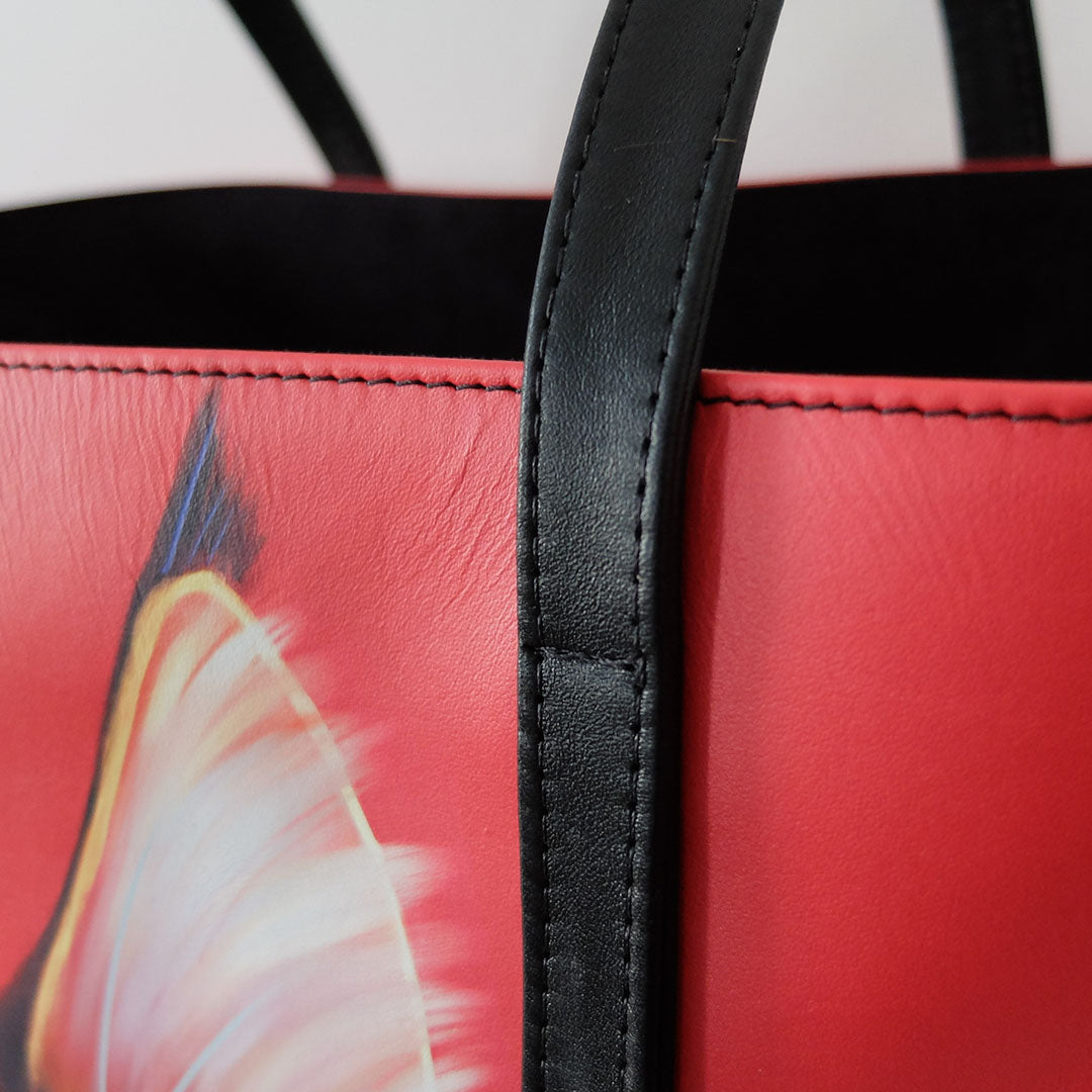 Firecracker Leather Tote Bag