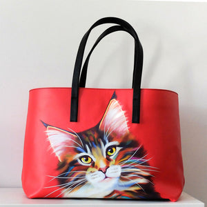 Firecracker Leather Tote Bag