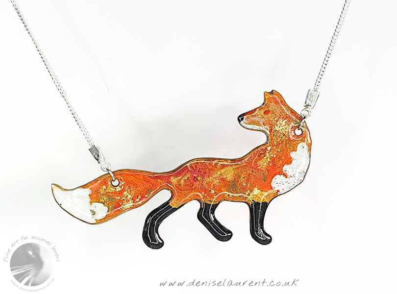 Look Back Fox Reversible Necklace