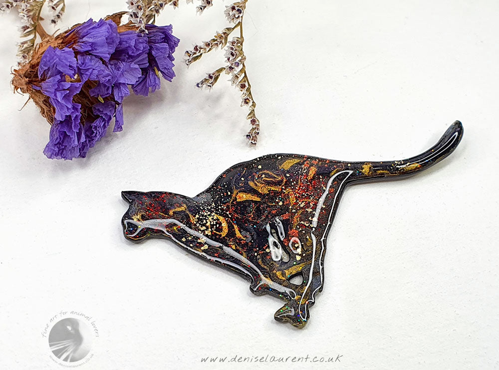 Running Cat Brooch