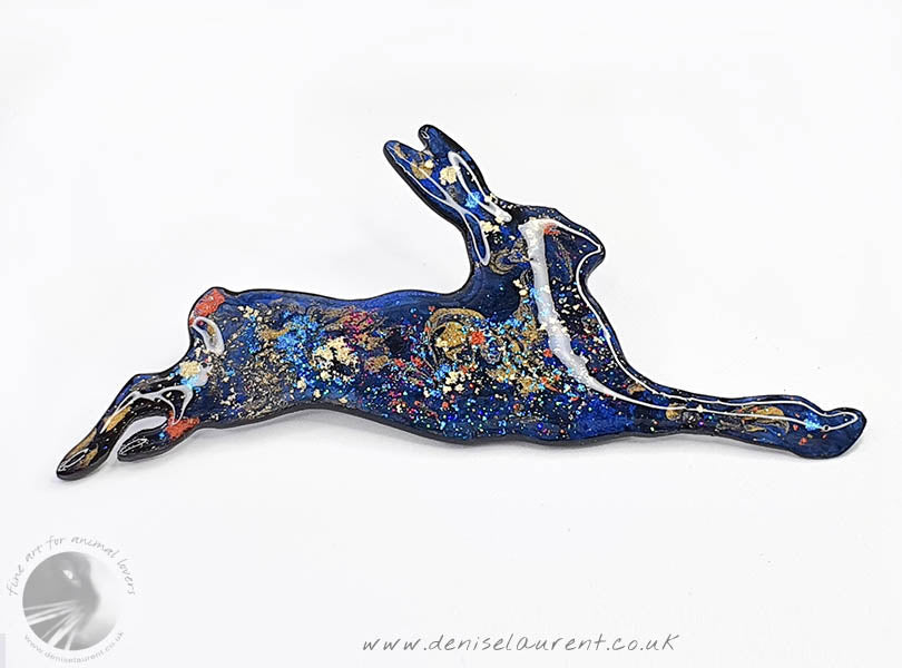 Running Hare Brooch