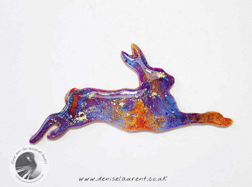 Running Hare Brooch