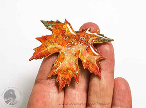 Silver Maple Leaf Brooch