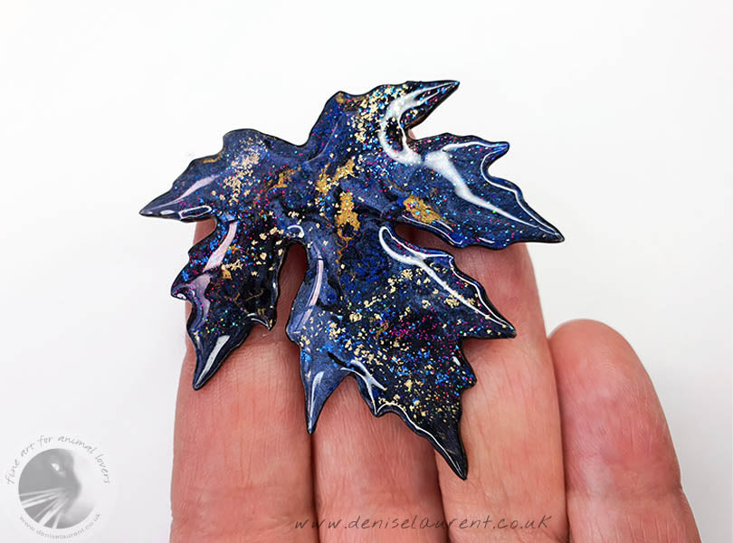 Silver Maple Leaf Brooch