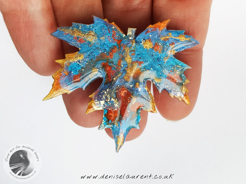 Silver Maple Leaf Brooch