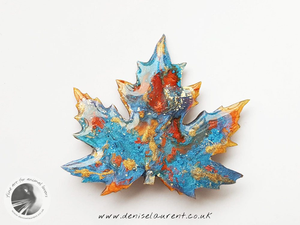 Silver Maple Leaf Brooch