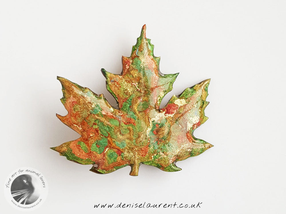 Silver Maple Leaf Brooch