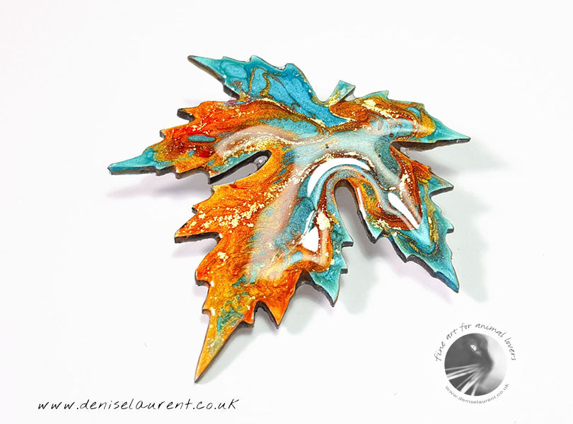 Silver Maple Leaf Brooch