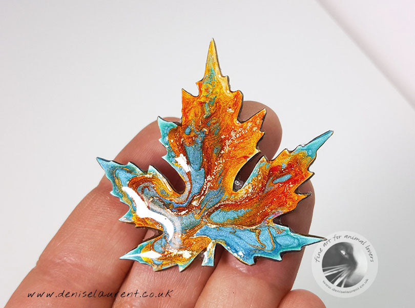 Silver Maple Leaf Brooch