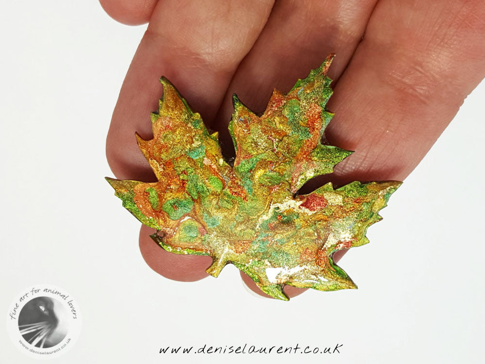 Silver Maple Leaf Brooch