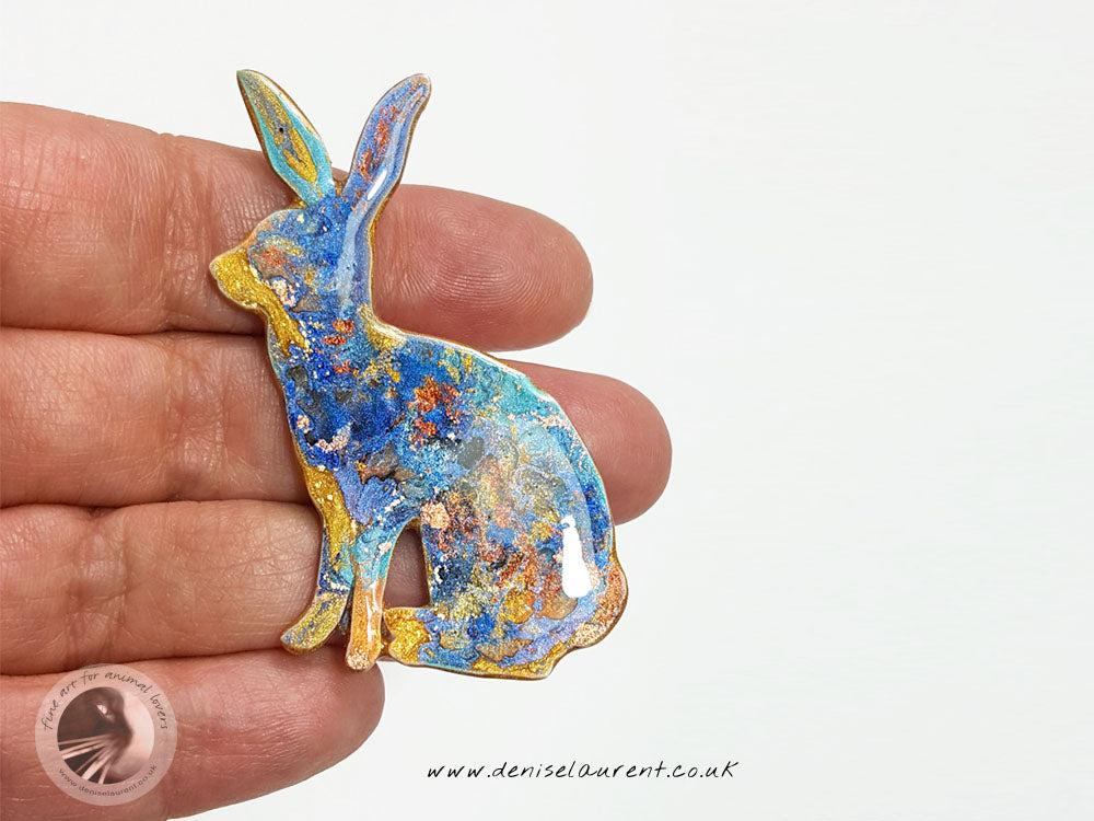 Sitting Hare Brooch