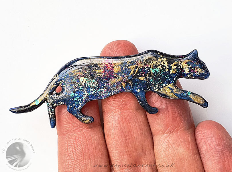 Stalking Cat - Brooch