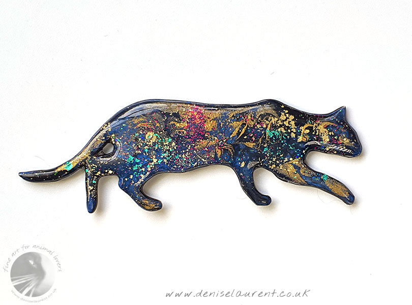 Stalking Cat - Brooch