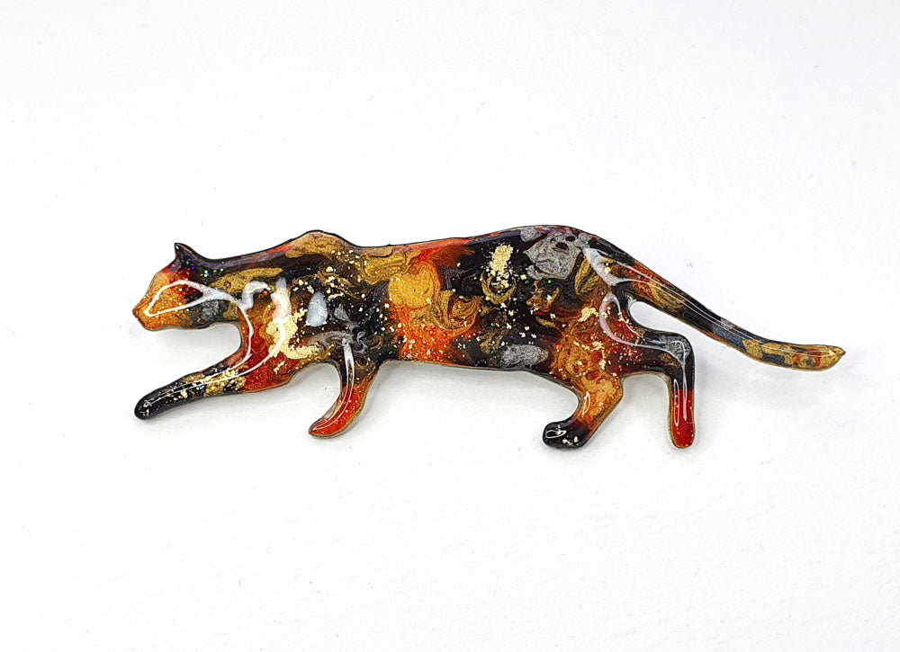 Stalking Cat - Brooch