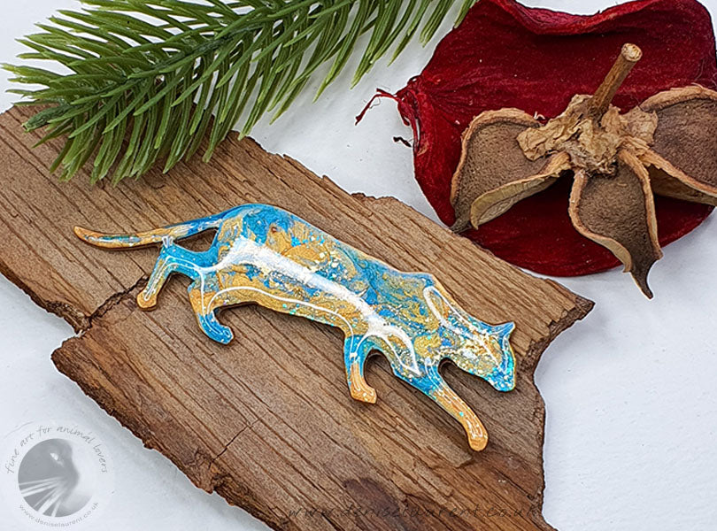 Stalking Cat - Brooch