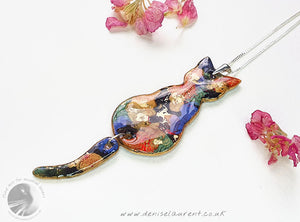 Swing Tail Reversible Cat Necklace