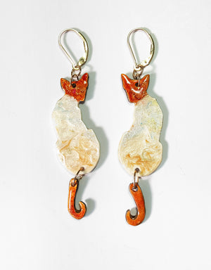Commission A Pair of Reversible Siamese Cat Earrings