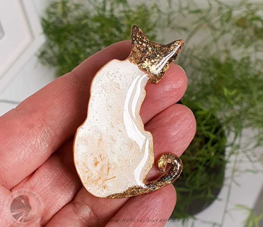 Siamese Cat Brooch - Taz