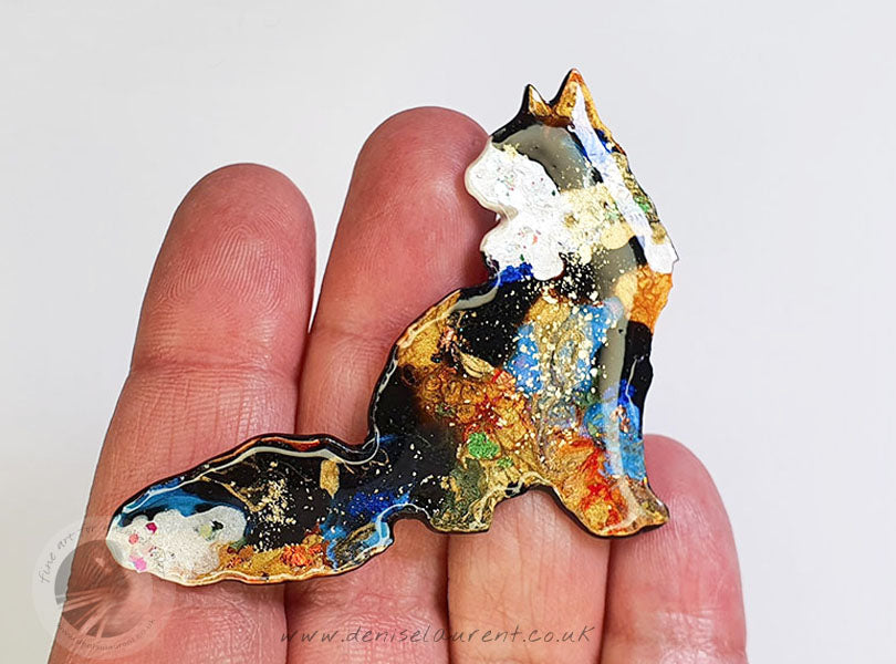 Maine Coon Cat Brooch - Teddy