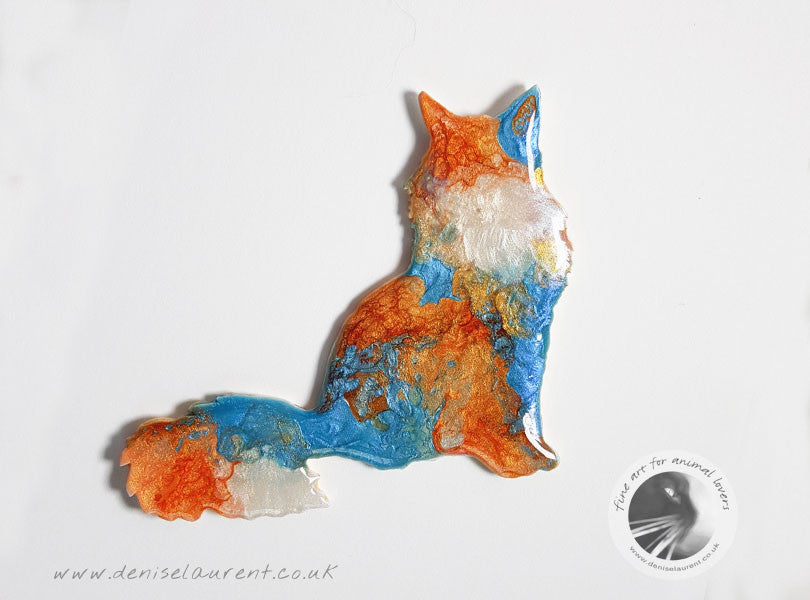 Maine Coon Cat Brooch - Tippy