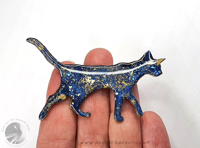 Walking Cat Brooch
