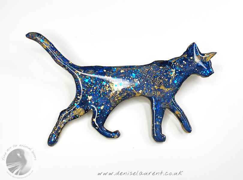 Walking Cat Brooch
