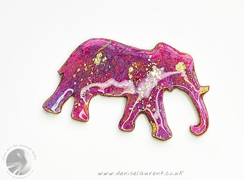 Walking Elephant Brooch