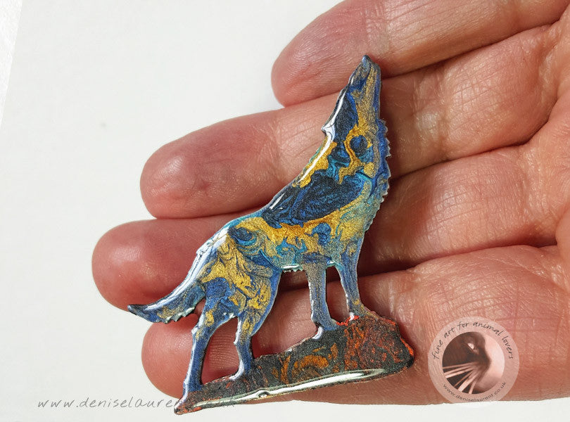 Howling Wolf Brooch