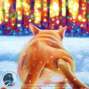Baby It's Cold Outside - Ginger Cat Print