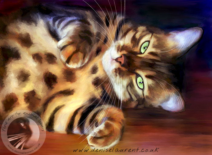 Bengal Babe Cat Print