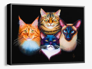 Bohemian Catsody - Framed Canvas Print