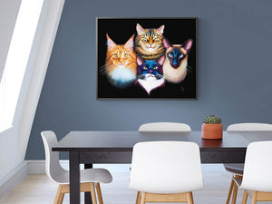 Bohemian Catsody - Framed Canvas Print