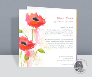 Three Roses - Greetings Card