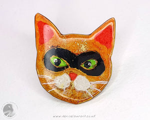 Catitude Cat Brooch - Zorro