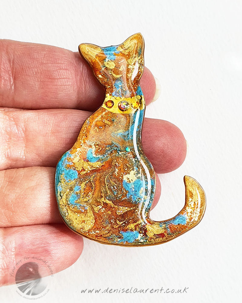Collar Cat Brooch