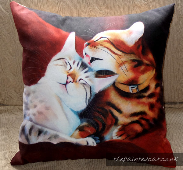 Mutual Grooming Bengal Cat Cushion