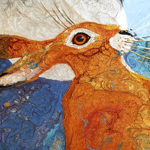 Hare And Moon - Sold