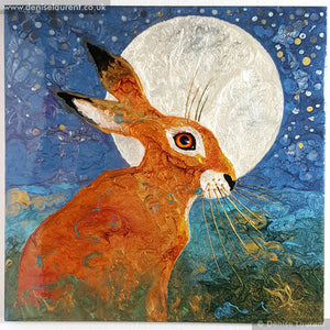 Hare And Moon - Sold