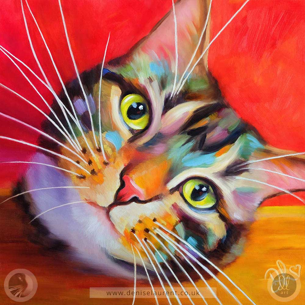 Here's Looking At You Kid - Tabby Cat Art Print