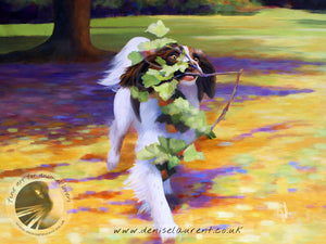 High Speed Gardening - Springer Spaniel Dog Print