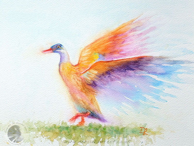 Indian Runner Duck - 15x11" Watercolour Painting
