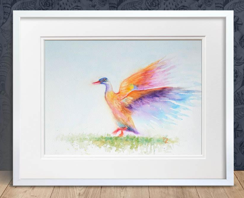 Indian Runner Duck - 15x11" Watercolour Painting