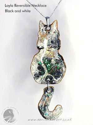 Commission A Layla Cat Reversible Necklace