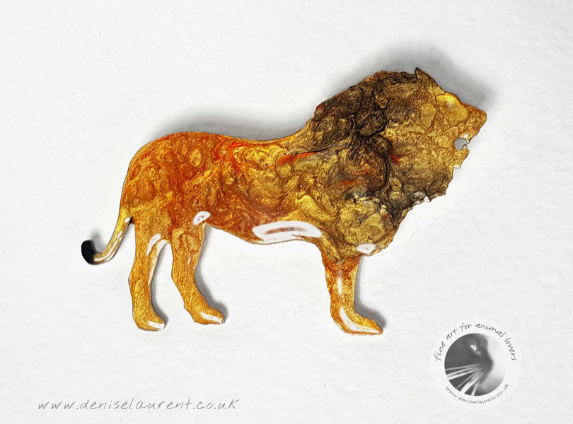 Lion Brooch