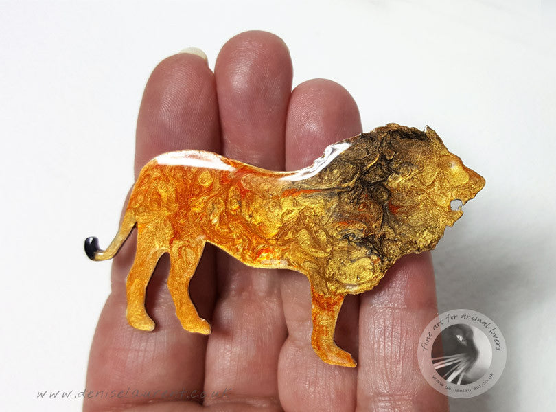 Lion Brooch