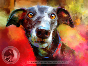 Milly Many Coats - Greyhound Dog Print
