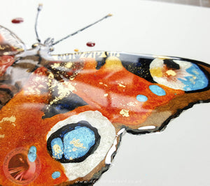 Peacock Butterfly - Resin Painting