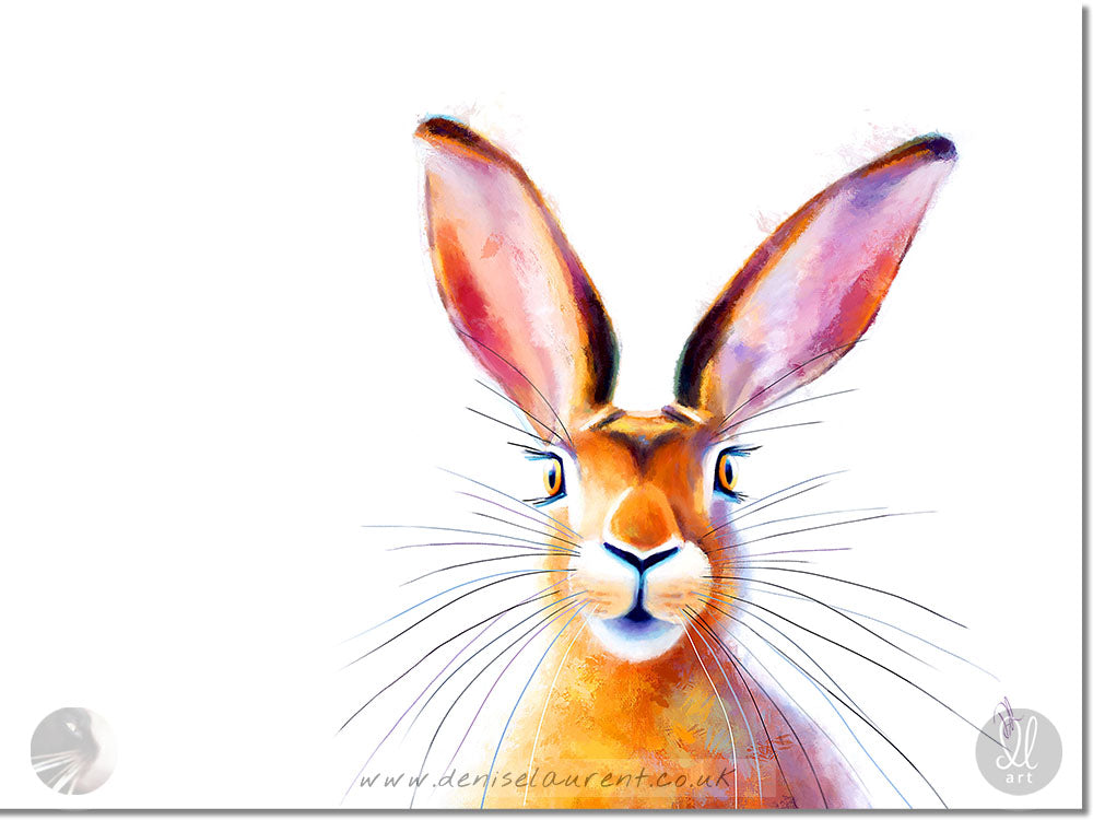 Peek A Boo! - Hare Art Print